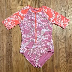 Girls Gap Swim One Piece with Rashguard